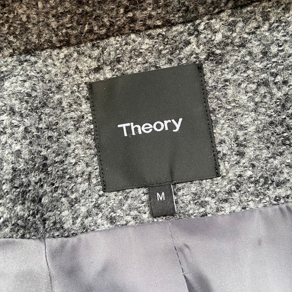 Theory Funnel Neck Wool Coat - Picture 11 of 11